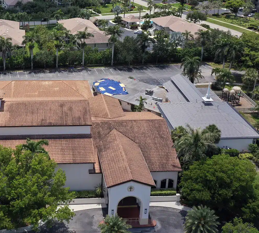 Commercial roofing project in Southwest Florida